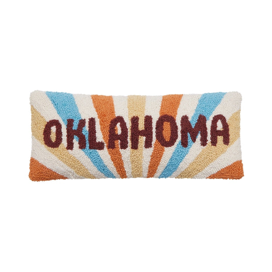 Oklahoma Hook Pillow - Shine