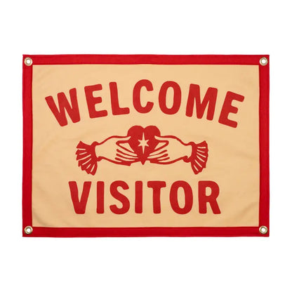 Welcome Visitor Camp Flag