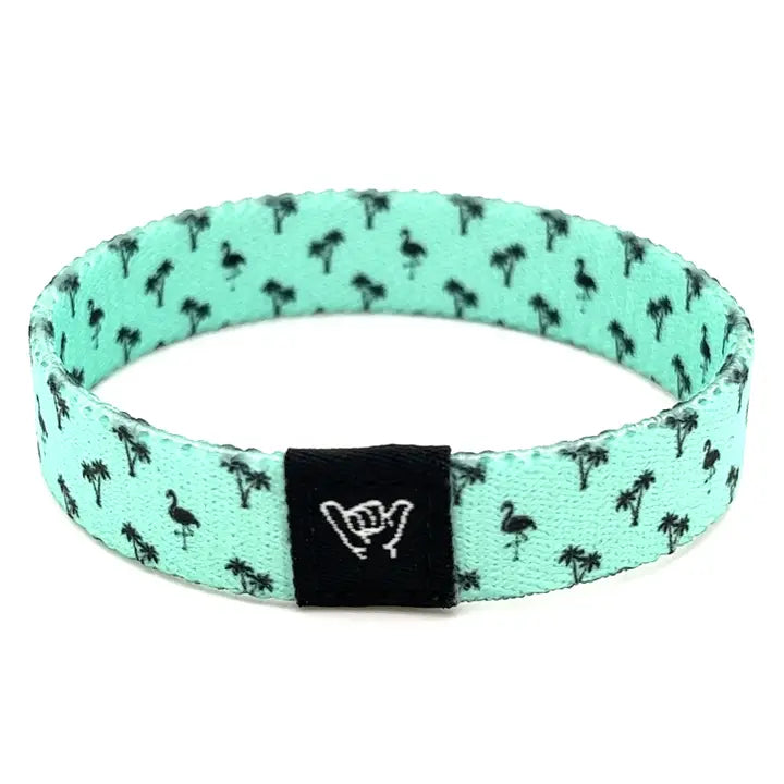 Preppy Flamingo Wristband Bracelet - SM