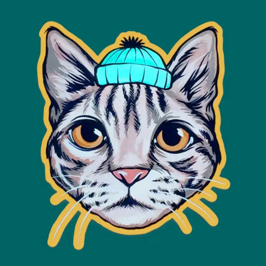 Doug The Girl Cat 3" Vinyl Cut Sticker
