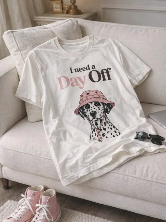 Day Off Dog Tee - Off White