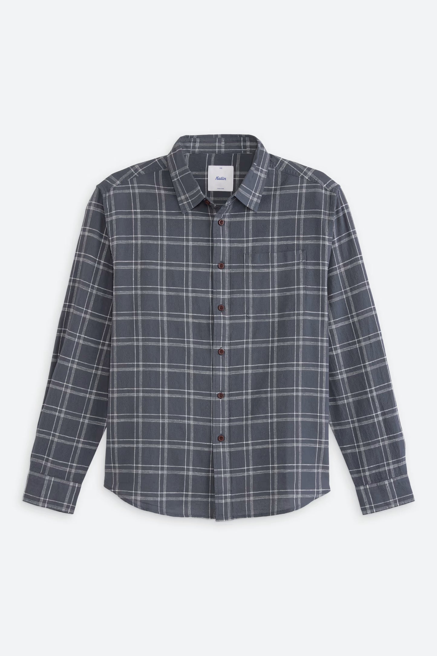 Tack Cotton Linen Shirt - Washed Blue