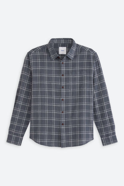Tack Cotton Linen Shirt - Washed Blue
