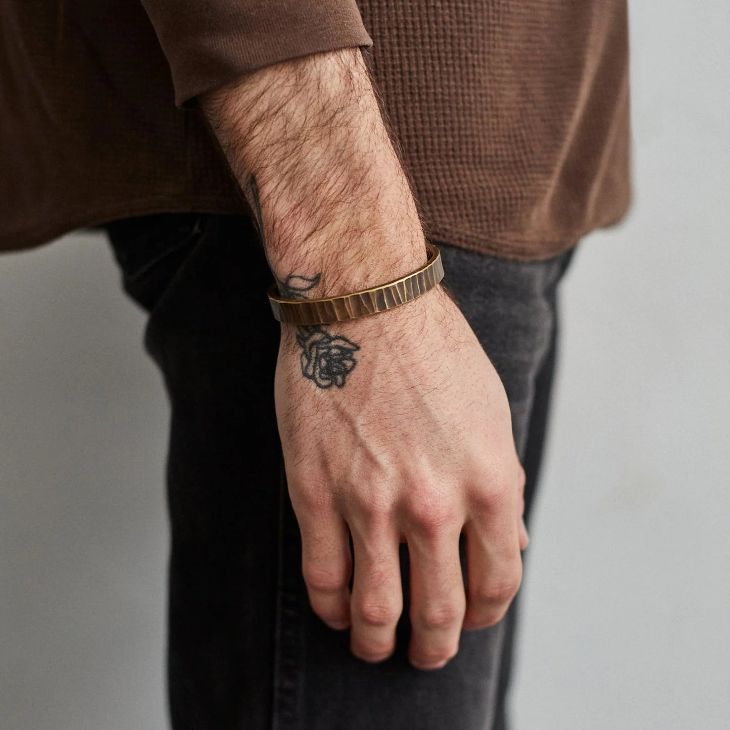 Bessemer Cuff Brass/Work Patina - LG