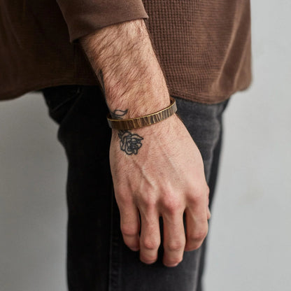 Bessemer Cuff Brass/Work Patina - LG