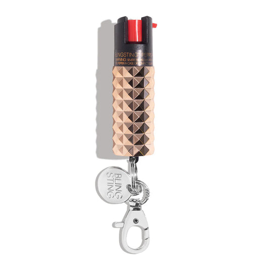 Studded Pepper Sprays - Rose Gold