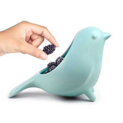 Blue Bird Ceramic Colander