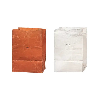 Waxed Cotton Grocery Bag - 40L Brown