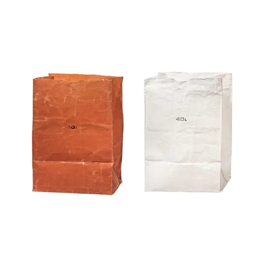 Waxed Cotton Grocery Bag - 40L Brown