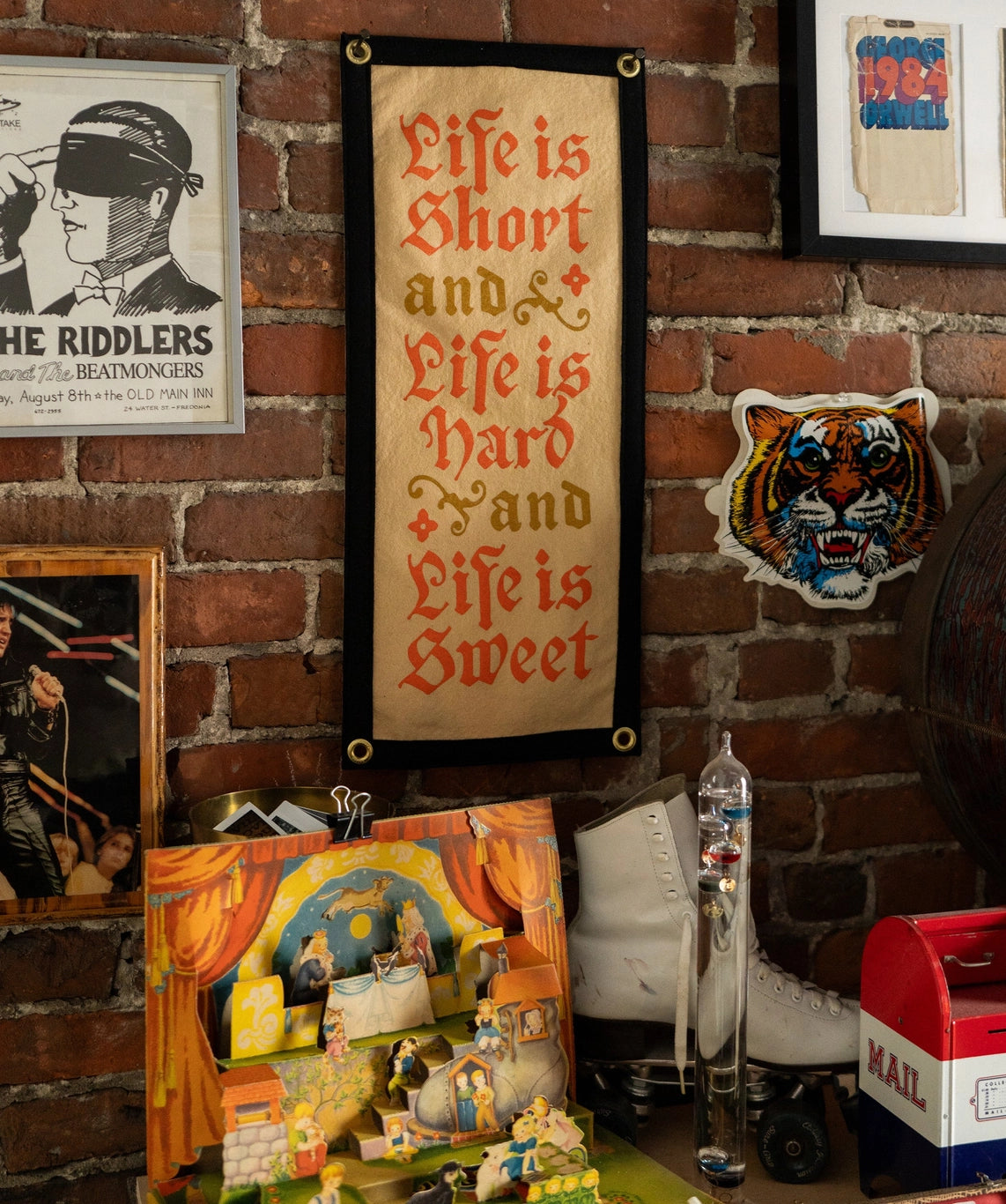 Life Is Short Camp Flag