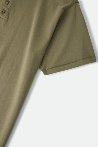 Baseline Henley T-Shirt - Olive Surplus Vintage Wash