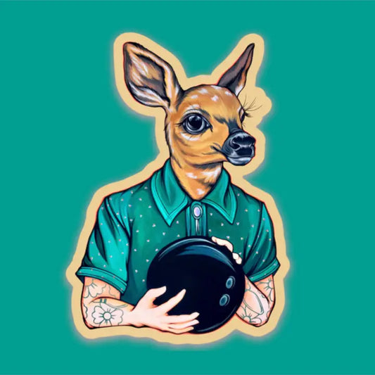 Maude Bowling Deer 3" Vinyl Cut Sticker