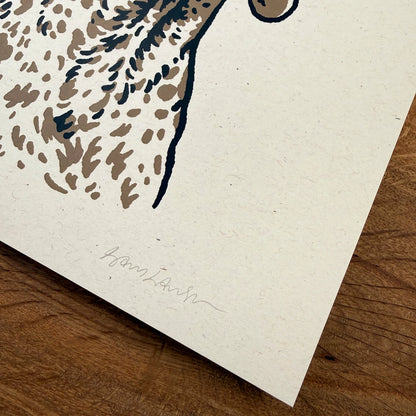 German Shorthaired Pointer Cowdog - Silkscreen Print
