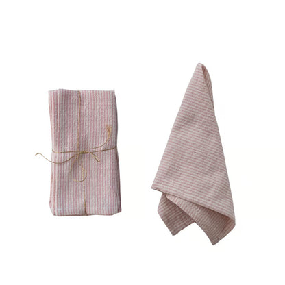S/4 Woven Cotton Striped Napkins