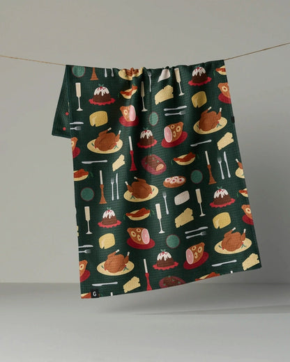 Festive Feast Luxe Kitchen Towel