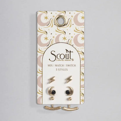 Stud Trio Ear Jacket Set