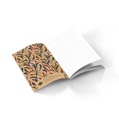 Golden Floral Classic Layflat Journal Notebook