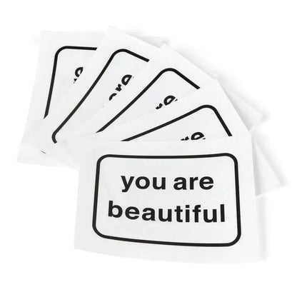 You Are Beautiful Suncatcher Window Sticker - 5 Pack