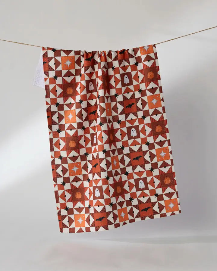 Quilt Work Tea Towel - Halloween 2026