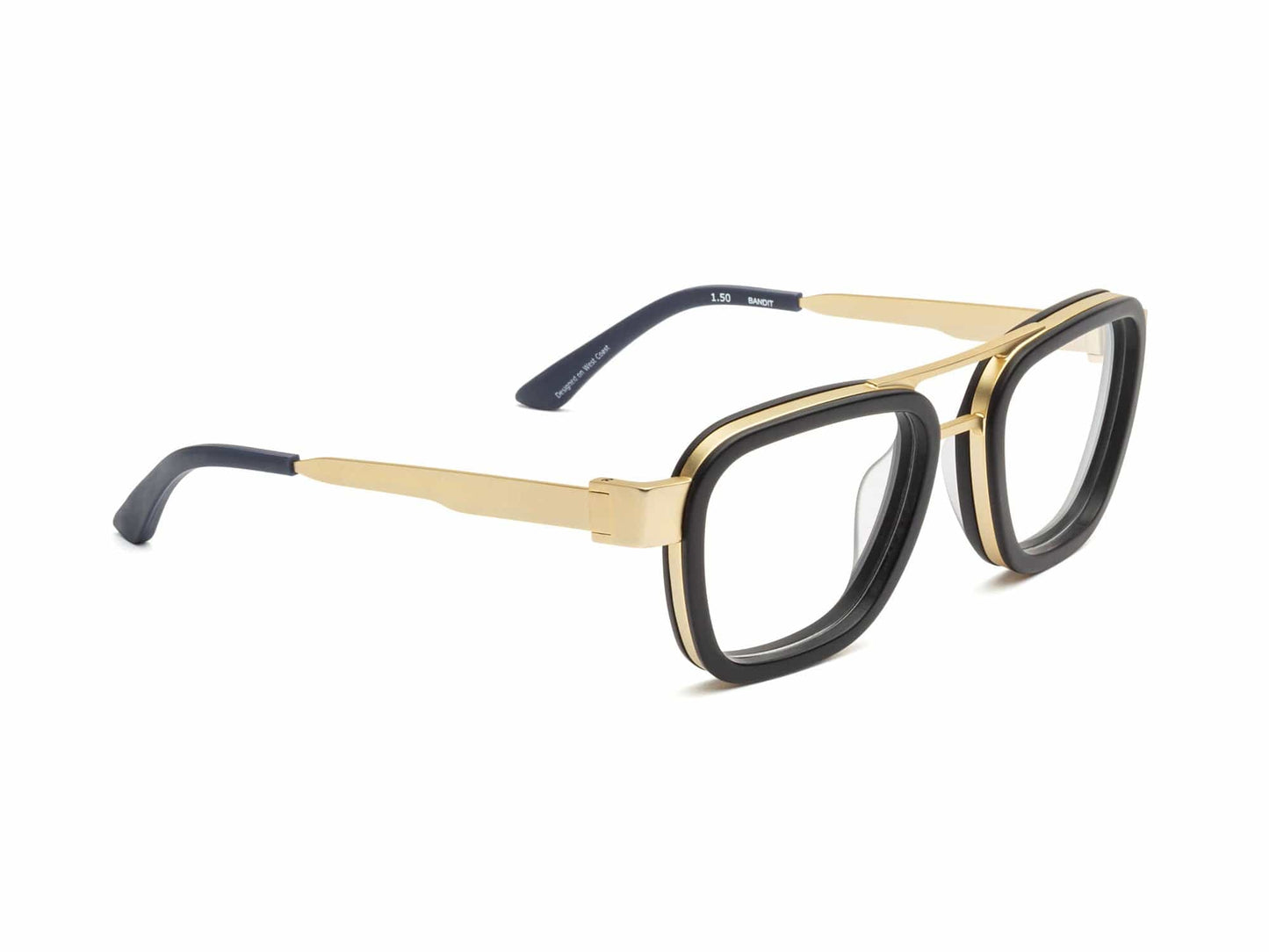 Bandit Reading Glasses - Matte Gold