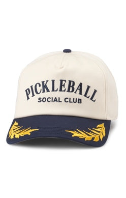 Pickleball Social Club Club Captain Hat - Ivory/Navy