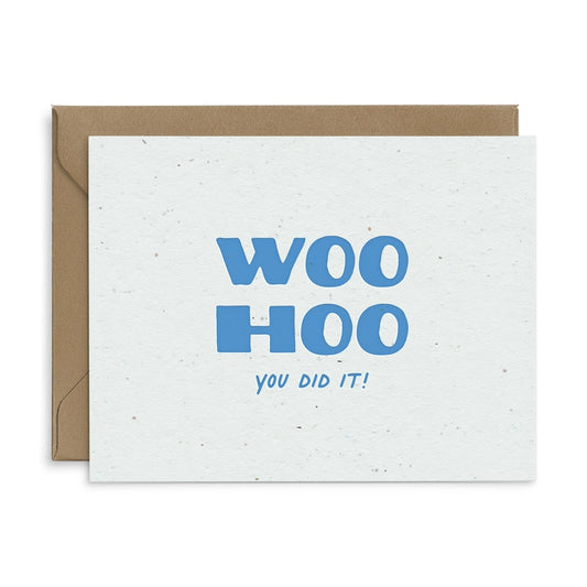 Woohoo You Did It Seeded Plantable Greeting Card
