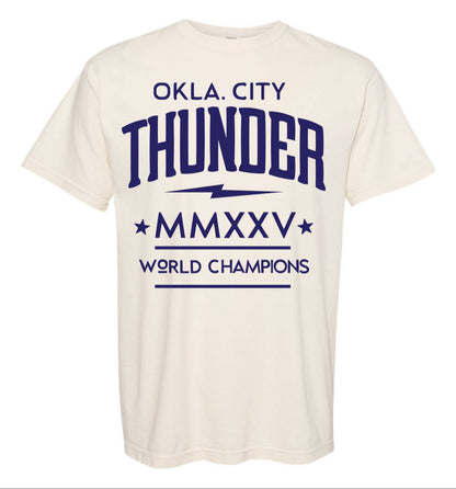 Okla City MMXXV Champions Tee - Ivory