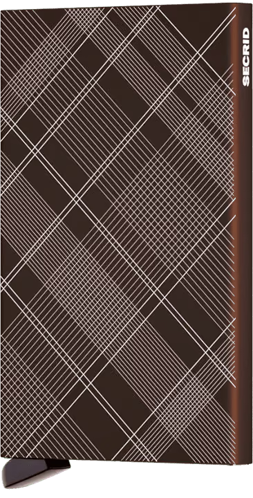 Cardprotector - Laser Tartan Brown