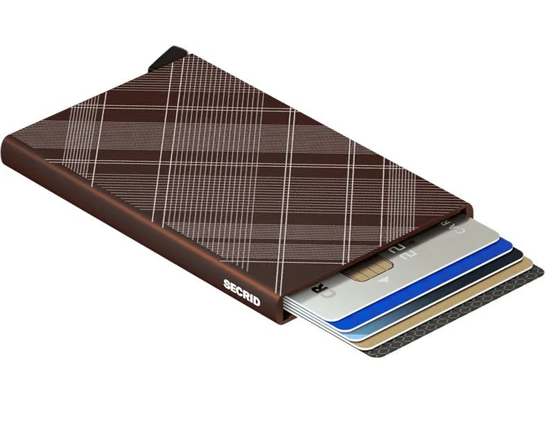 Cardprotector - Laser Tartan Brown