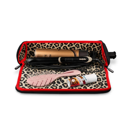 The Hair Tools Case - Black/Leopard