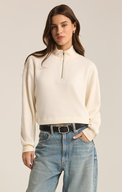 Feeling The Moment Sweatshirt - Sea Salt