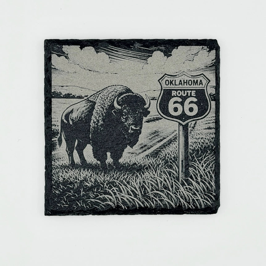 Route 66 Oklahoma Slate Coasters