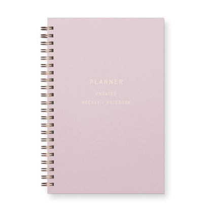 Standard Type Undated Weekly Planner Journal - Lilac