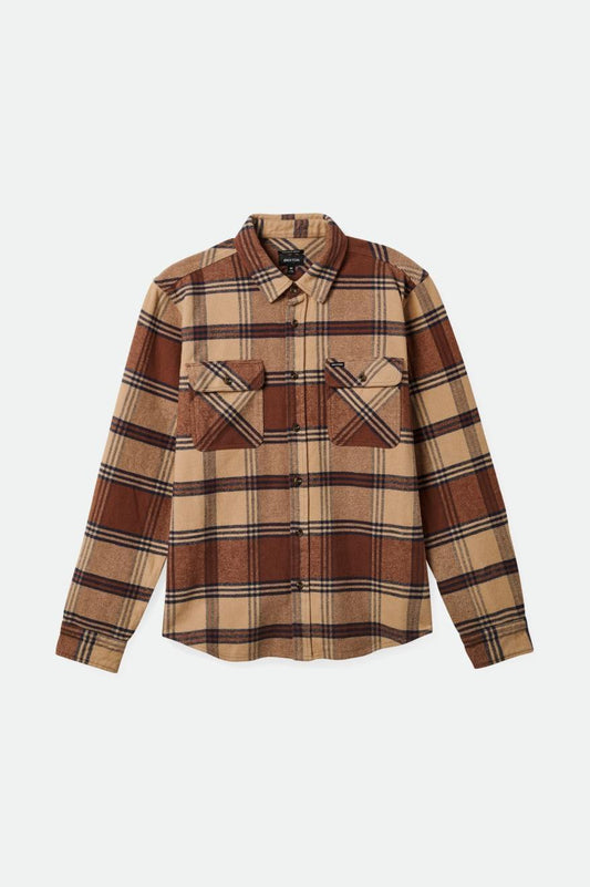 Bowery Heavy Weight L/S Flannel - Sand/Bison