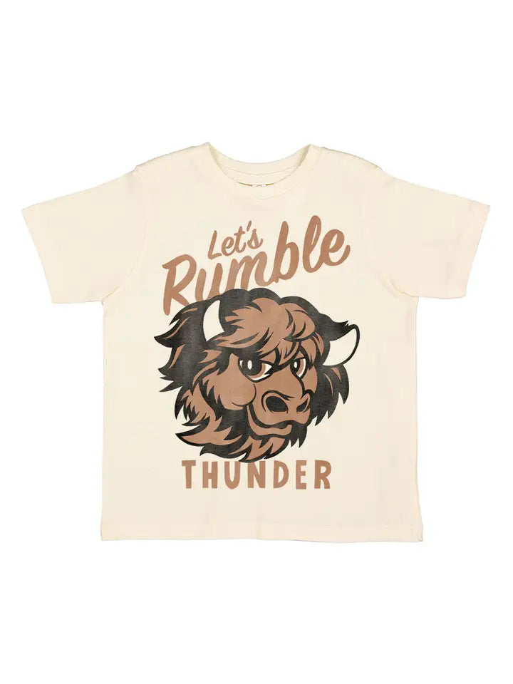 Let's Rumble Kid's Tee - Cream