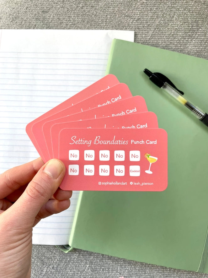 Setting Boundaries Punch Card Pack - Cocktail