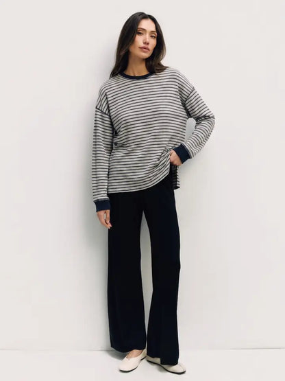 The Joanna Top - Heather Grey Multi