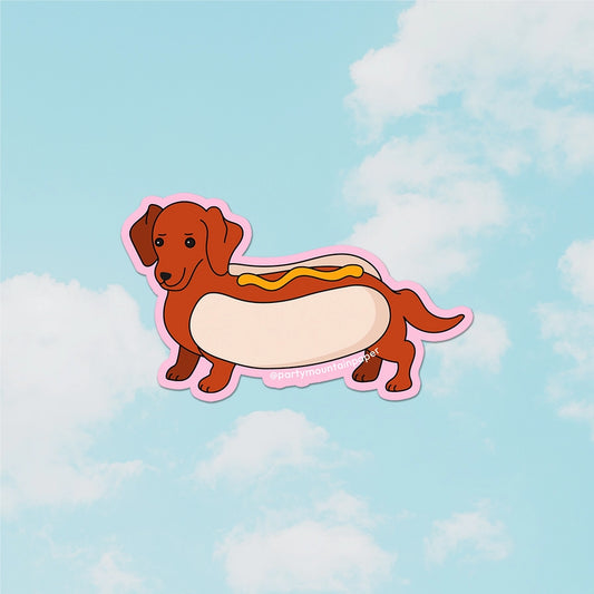 Weenie Hotdog Sticker