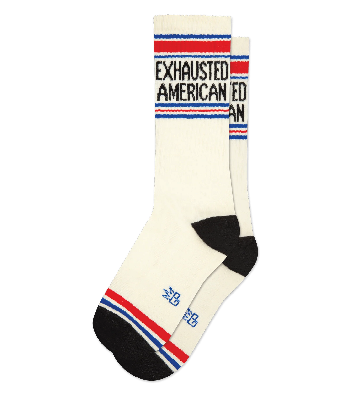 Exhausted American Gym Crew Socks