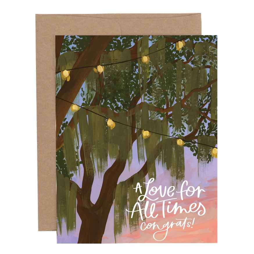 Spanish Moss Wedding Card