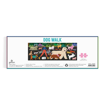 Dog Walk 1000 Piece Panoramic Jigsaw Puzzle