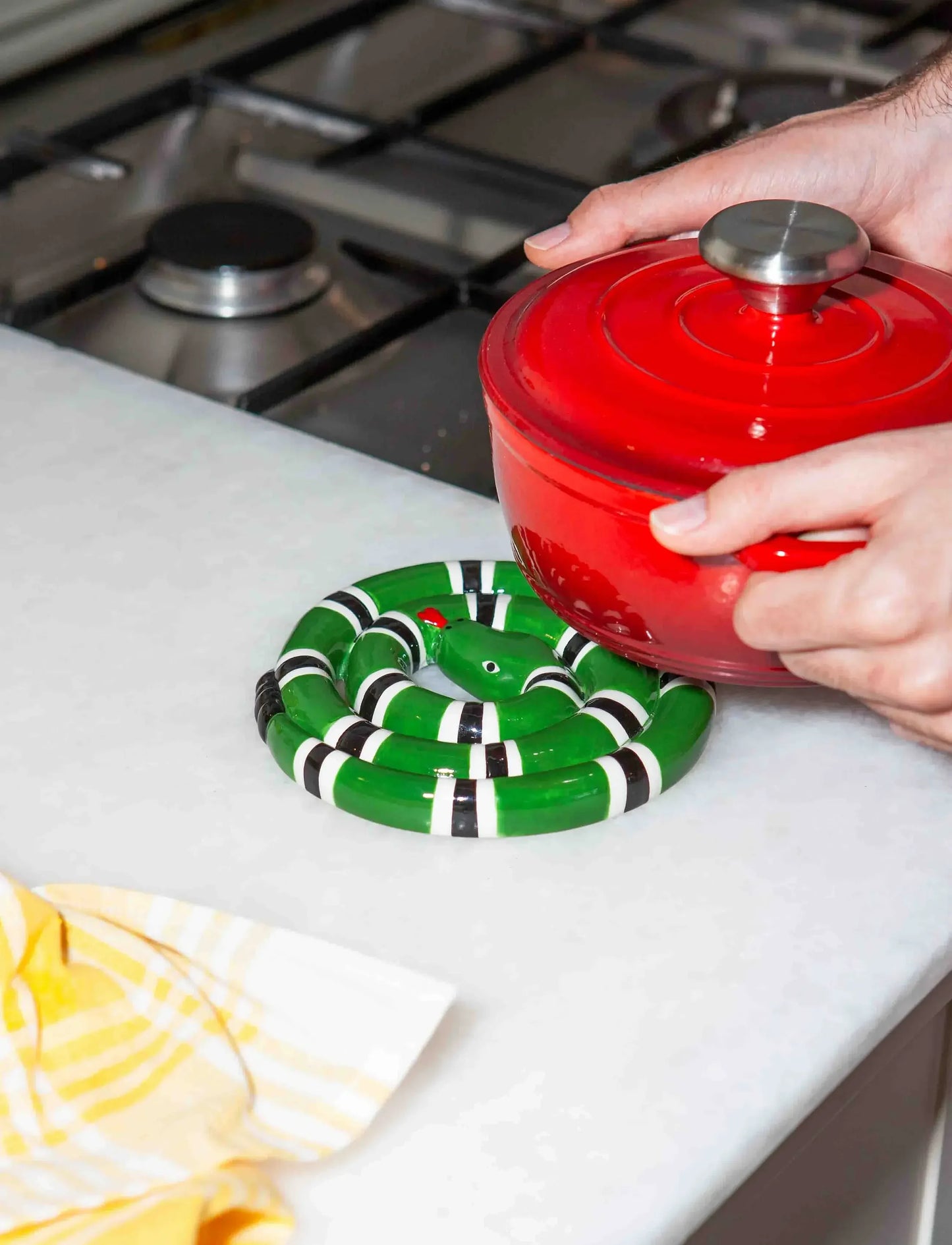 Snake Trivet - Green