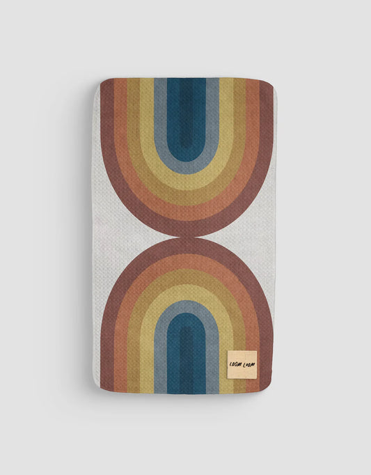 Symmetrical Rainbow Arches Hand Towel