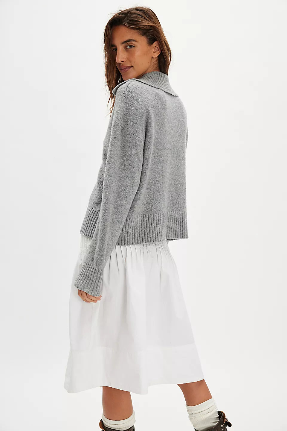 Trading Up Polo - Grey Heather