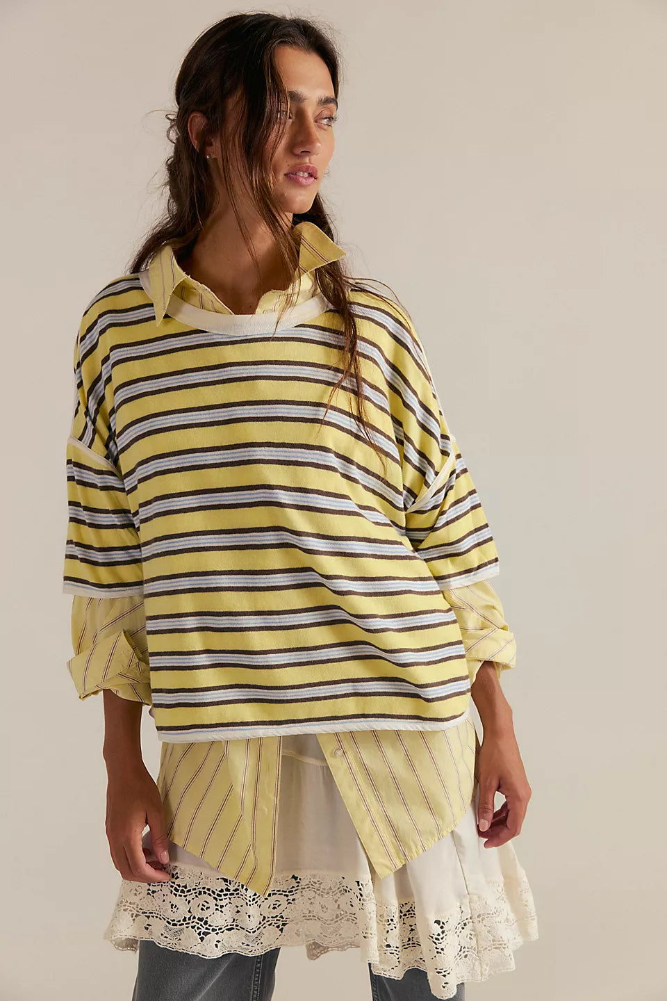 Clean Rugby Tee - Yellow Combo