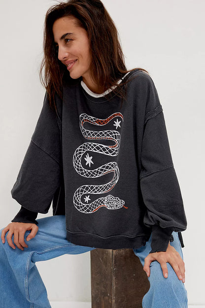 Graphic Camden Pullover - Snake Combo