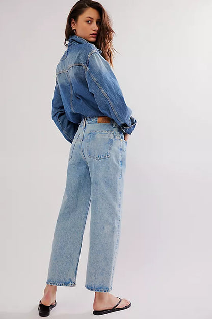Deep Trance Dropped Boyfriend Jeans - Sweet Dreams