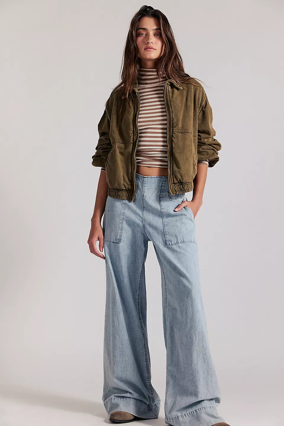 Breezy Denim Pull On Jeans - Dusk