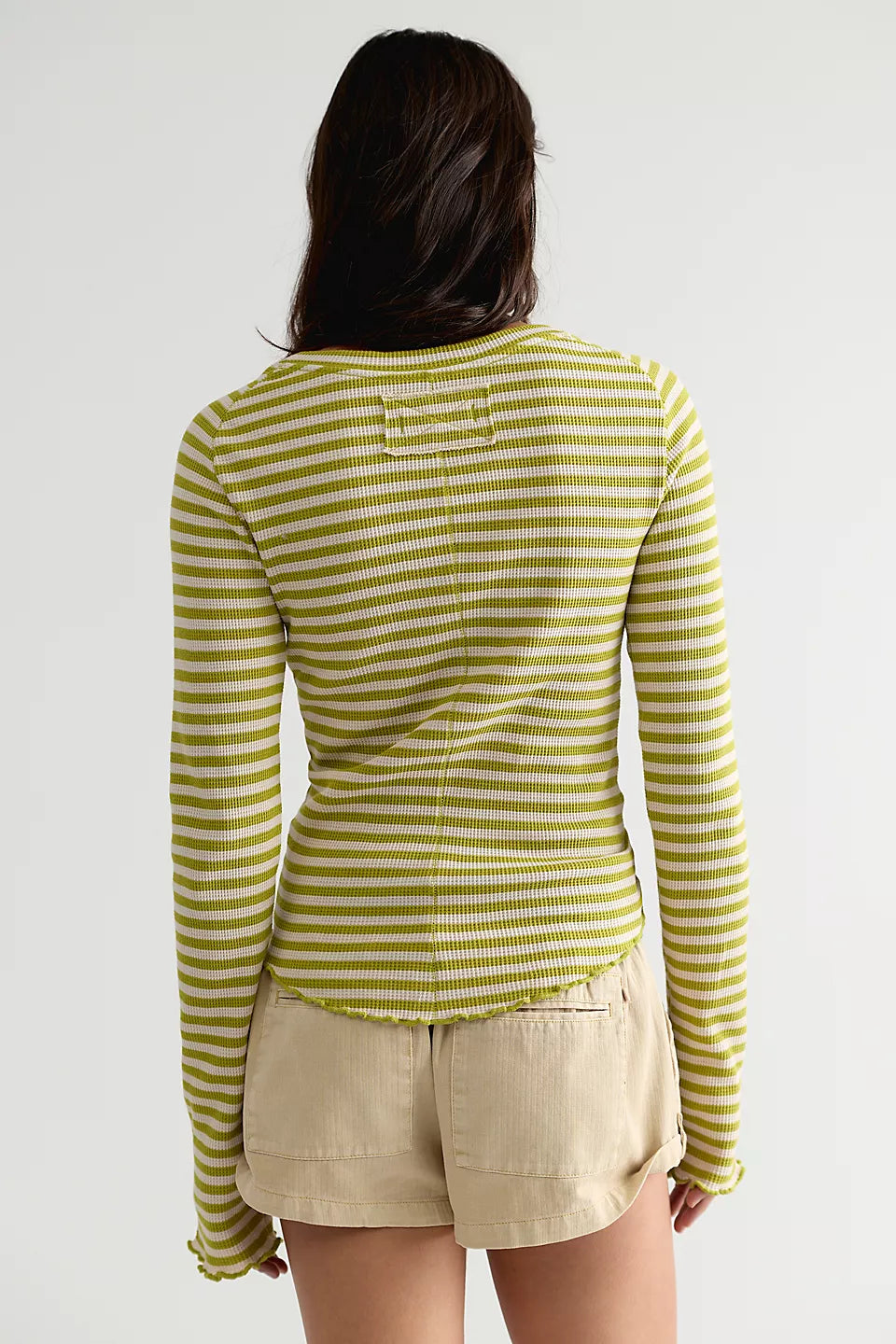 Easy Does It Striped L/S Tee - Green Combo