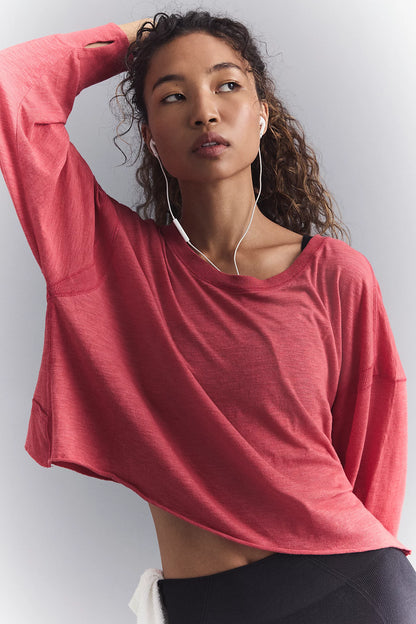 My Time Layer Tee - Candy Apple